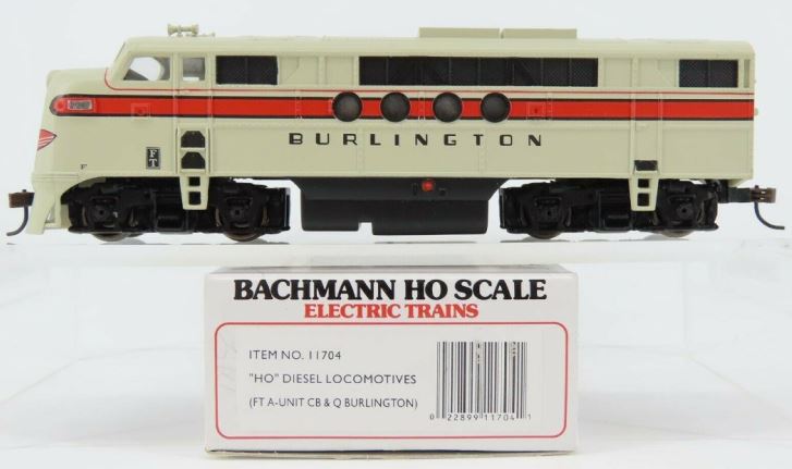 Bachmann 11704 HO Chicago, Burlington & Quincy EMD FT-A Unit Diesel Locomotive