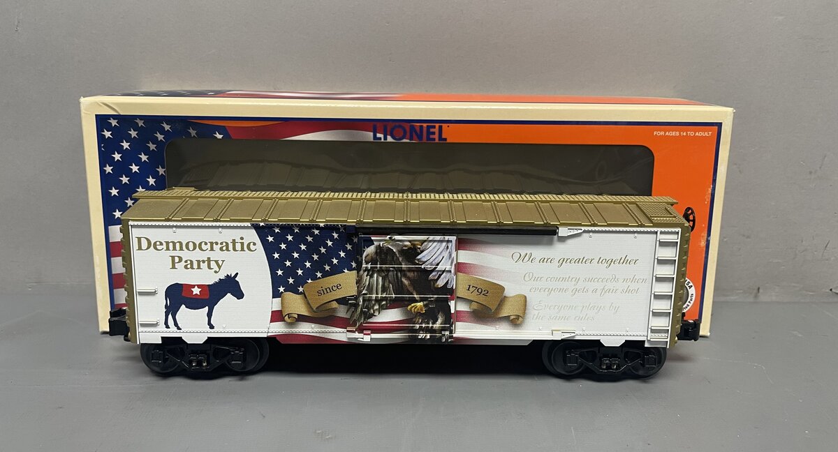 Lionel 6-83413 O The Democratic Party Boxcar