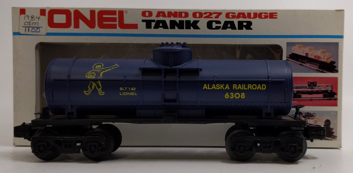 Lionel 6-6308 O Gauge Alaska Railroad Single Dome Tank Car