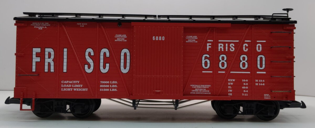 USA Trains 1433 G Frisco Outside Braced Box Car #6880