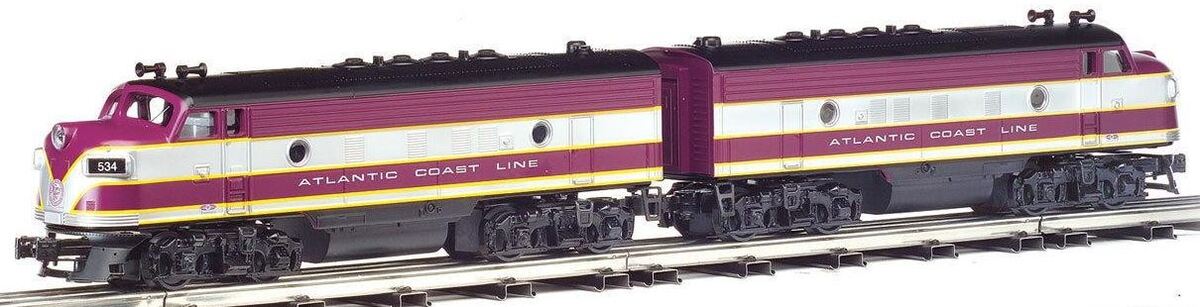 Williams 20702 Atlantic Coast Line F7 AA Powered & Dummy Diesel Engine Set