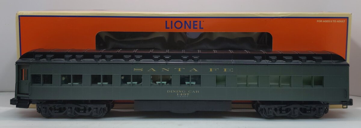 Lionel 6-25505 O Gauge ATSF Heavyweight StationSounds Diner Car #1437