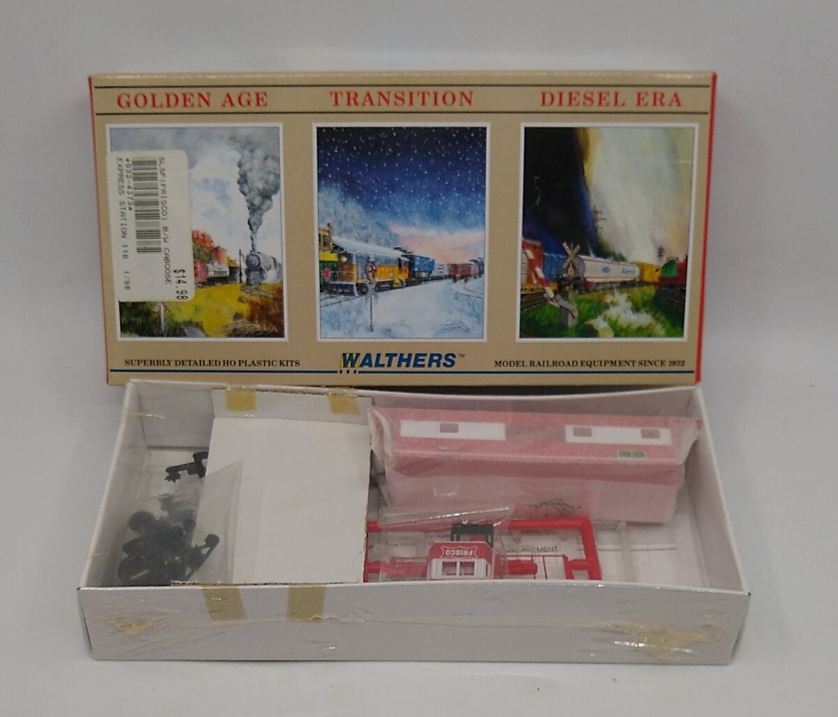Walthers 932-4373 HO Scale SLSF Frisco Bay Window Caboose # 1726 Kit