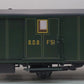 LGB 40330 G SBB "Ballenberg Post " Baggage Car - Plastic Wheels