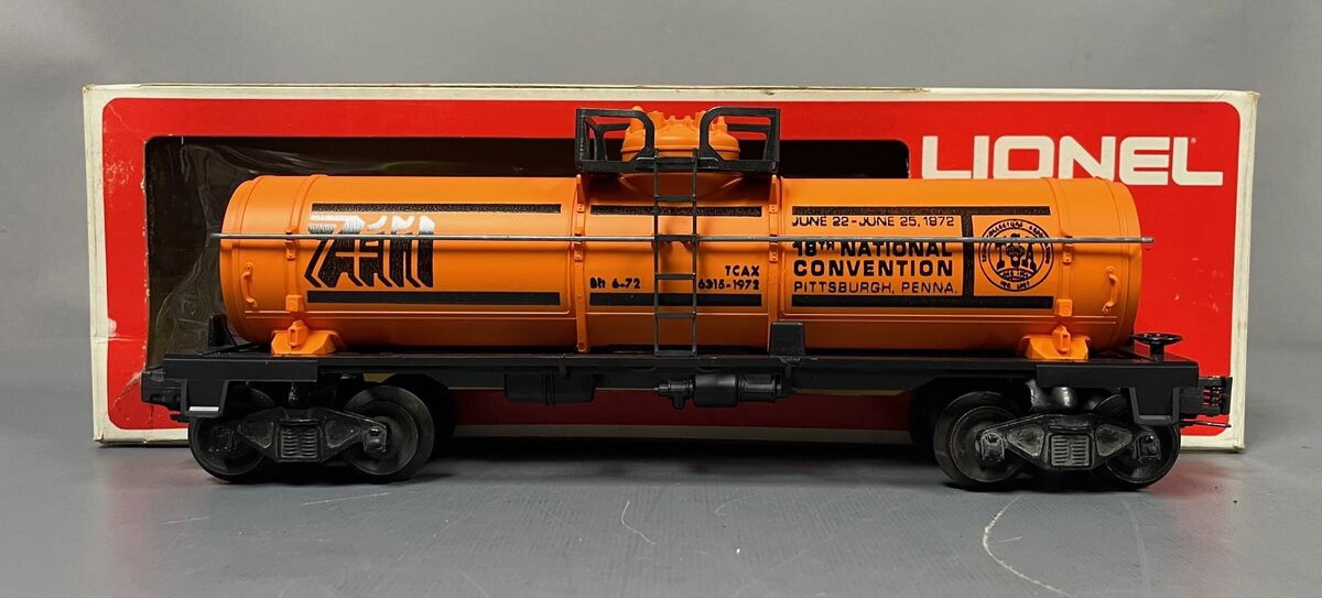 Lionel 6-6315 O Scale 1972 TCA 1972 Pittsburgh Tank Car