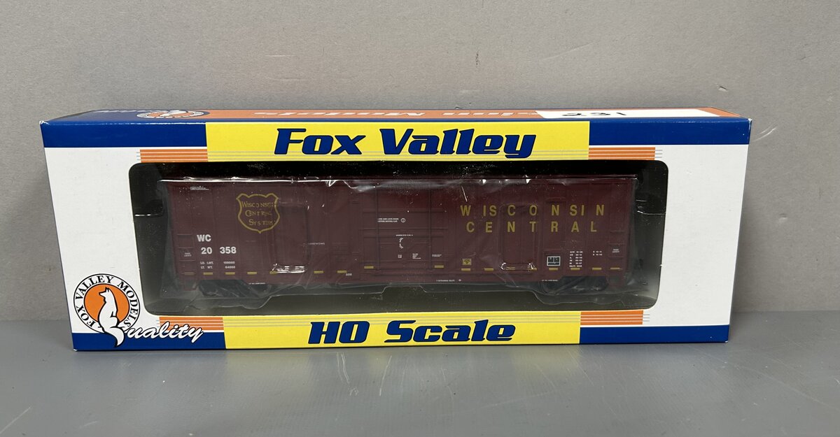 Fox Valley Models 30019 HO Scale Wisconsin Central 7 Post Box Car
