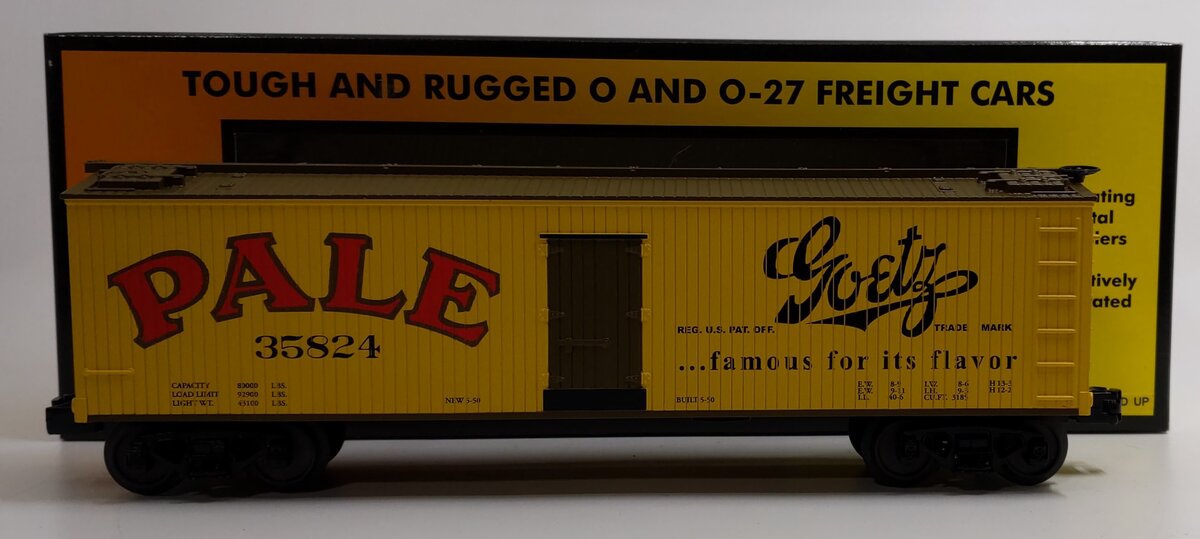 MTH 30-78089 O Gauge Goetz Pale Reefer Car