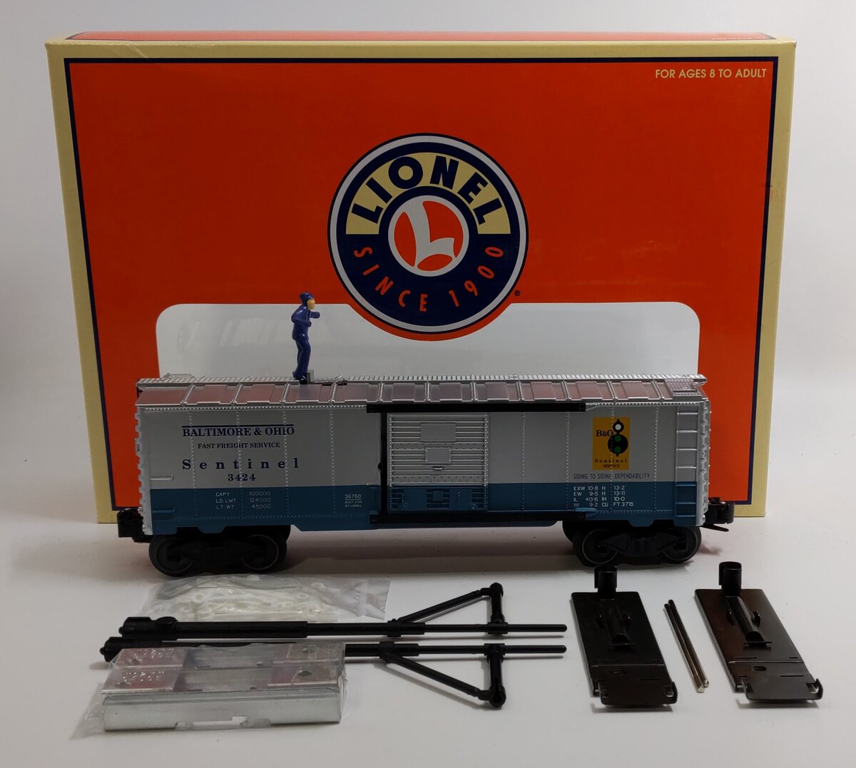 Lionel 6-36760 O Gauge Baltimore & Ohio Sentinel Operating Brakeman Car