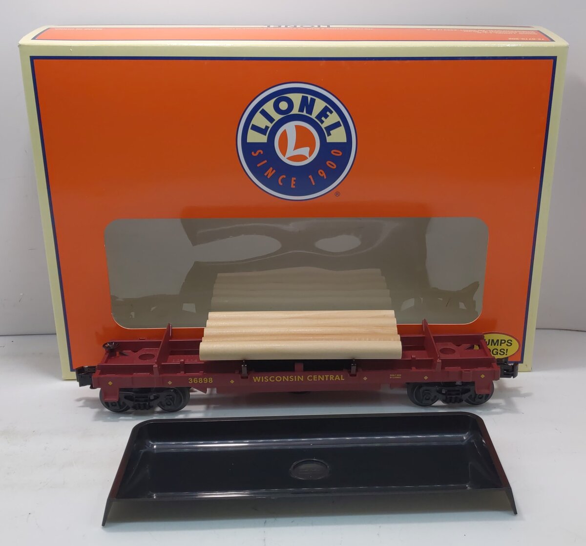 Lionel 6-36898 Wisconsin Central Log Dump Car