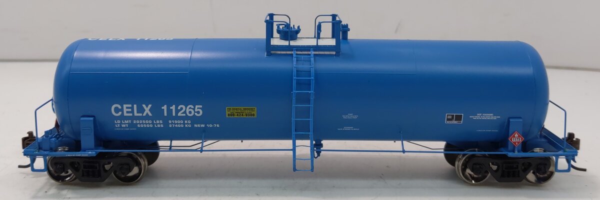 Athearn 73908 HO CELX 50' RTC 20,900 Gallon Tank Car #11265