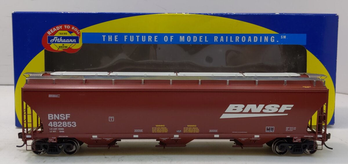 Athearn 89279 HO Scale BNSF/Wedge Trinity Covered Hopper #482853