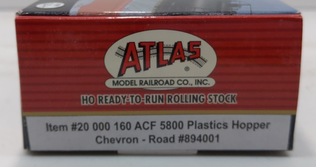 Atlas 20000160 HO Scale Chevron ACF 5800 Plastics Hopper #894001