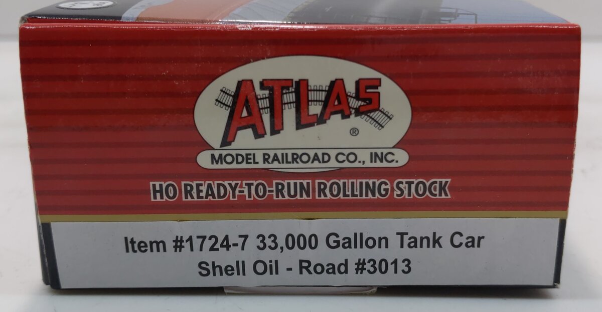 Atlas 1724-7 HO Shell 33,000 Gallon Tank Car #3013