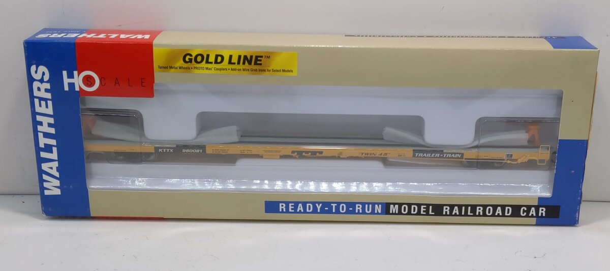 Walthers 932-40326 HO Scale KTTX 89' Flush Deck Flat Twin-Car 45 # 960081