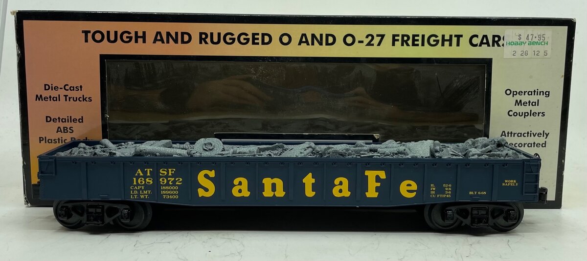 MTH 30-72066 Santa Fe Gondola Car W/Junk Load
