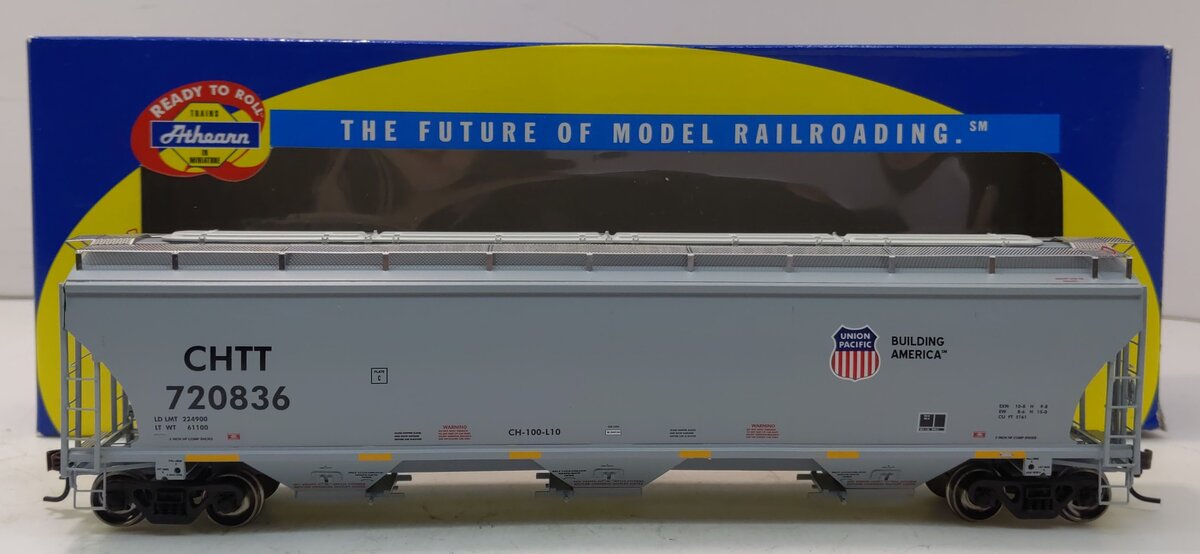 Athearn 89269 HO UP/CHTT Trinity 5161 cu ft Covered Hopper #720836