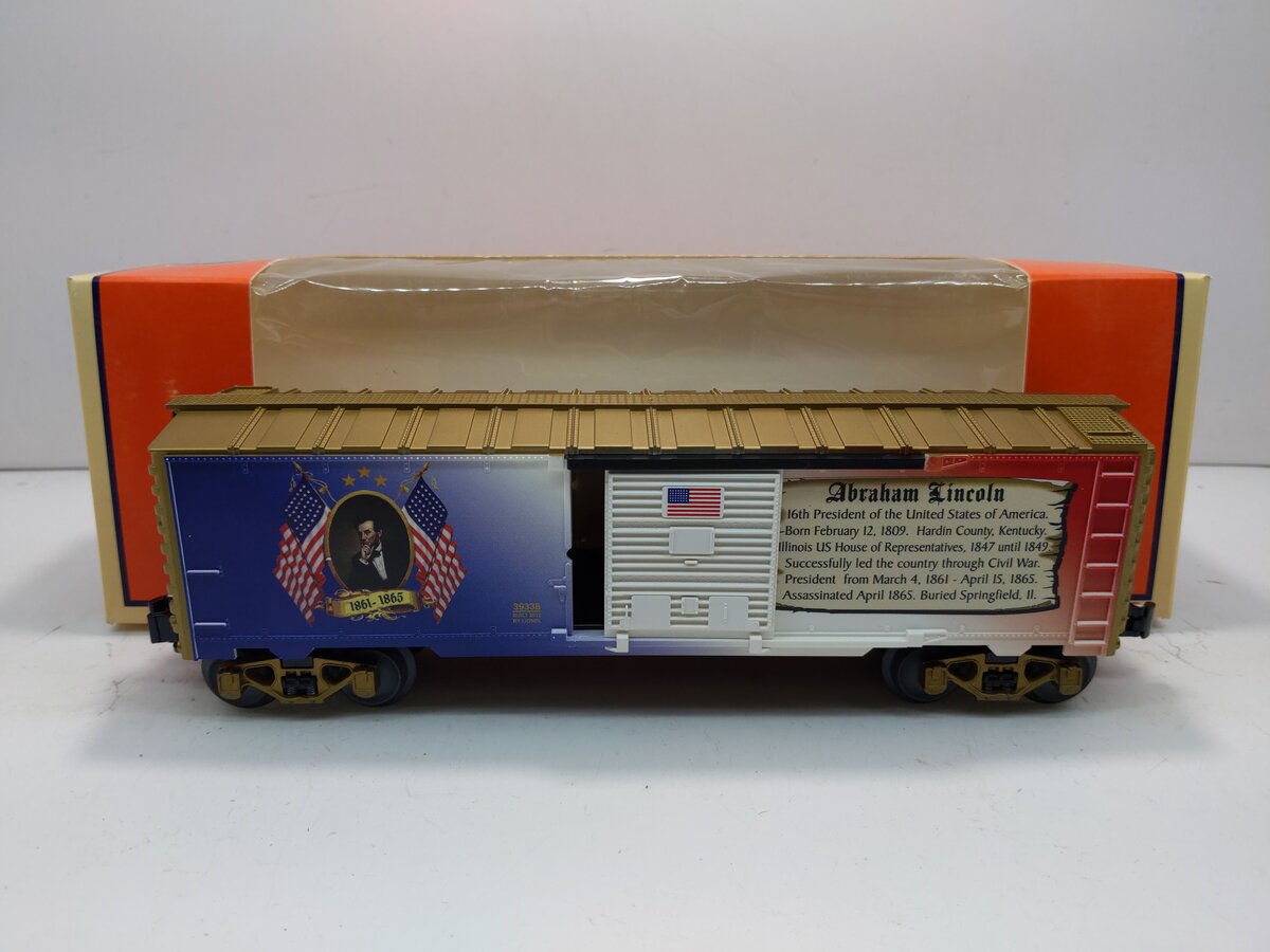 Lionel 6-39338 O Gauge Abraham Lincoln Boxcar