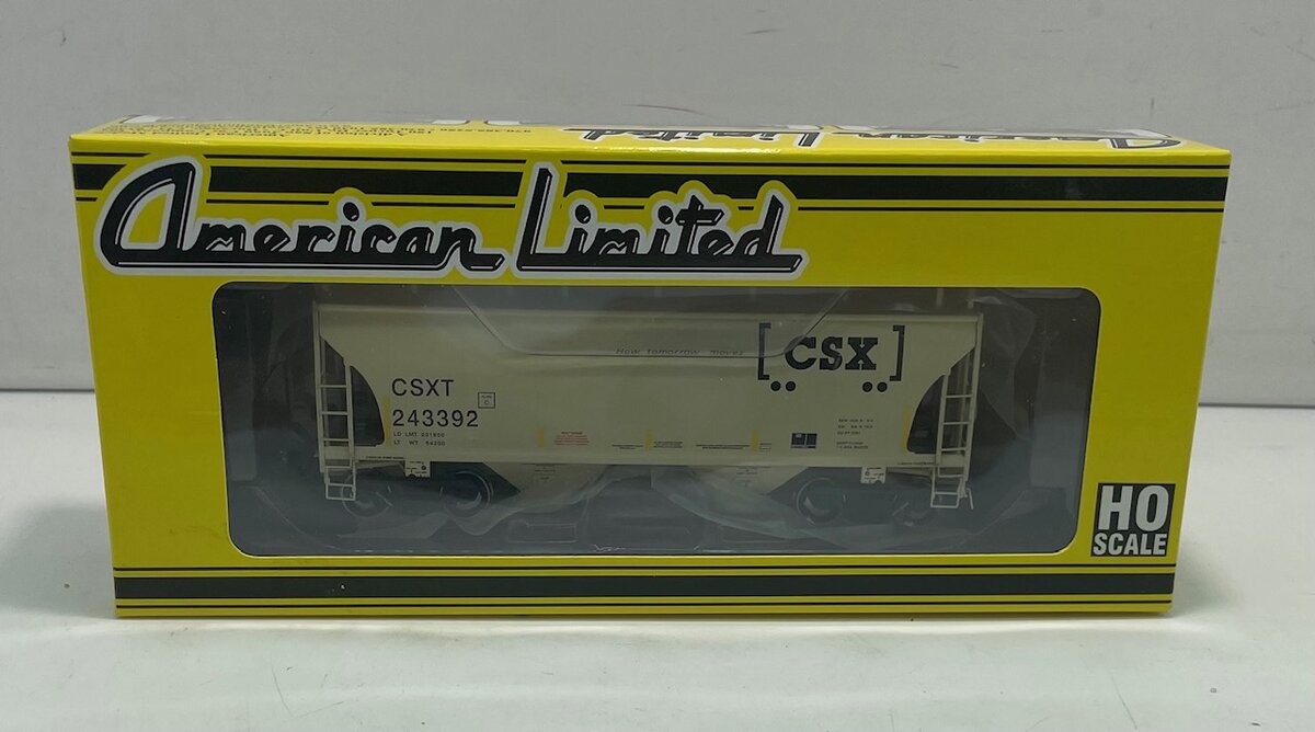 American Limited Models 1022 HO CSXT 3281cf 2-Bay Covered Hopper #243392