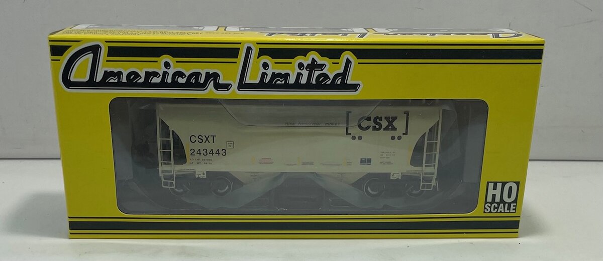 American Limited Models 1023 HO CSXT 3281cf 2-Bay Covered Hopper #243443