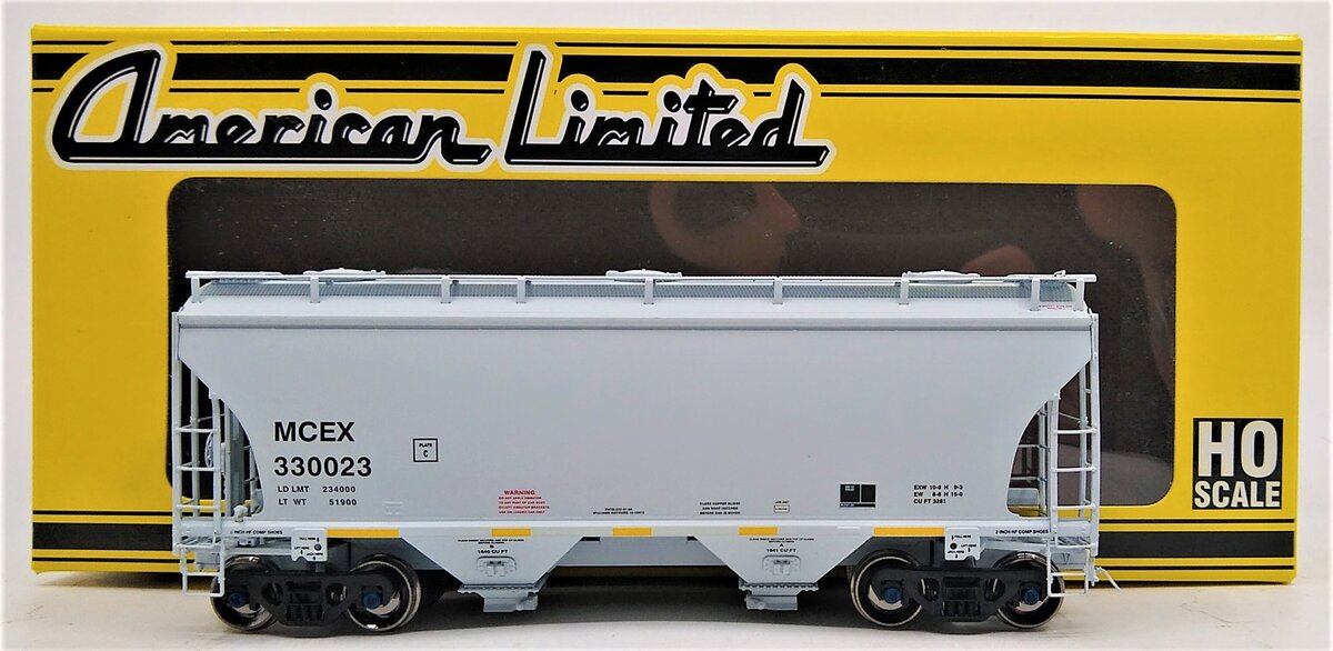 American Limited Models 1031 HO MCEX 3281cf 2-Bay Covered Hopper #330023