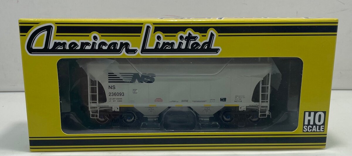 American Limited Models 1054 HO Norfolk Southern 2-Bay Covered Hopper #236093