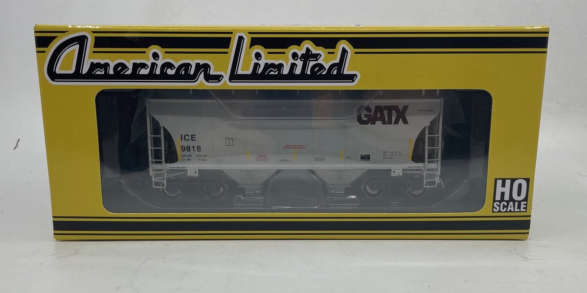 American Limited Models 1064 HO ICEGATX 2-Bay Covered Hopper #9818