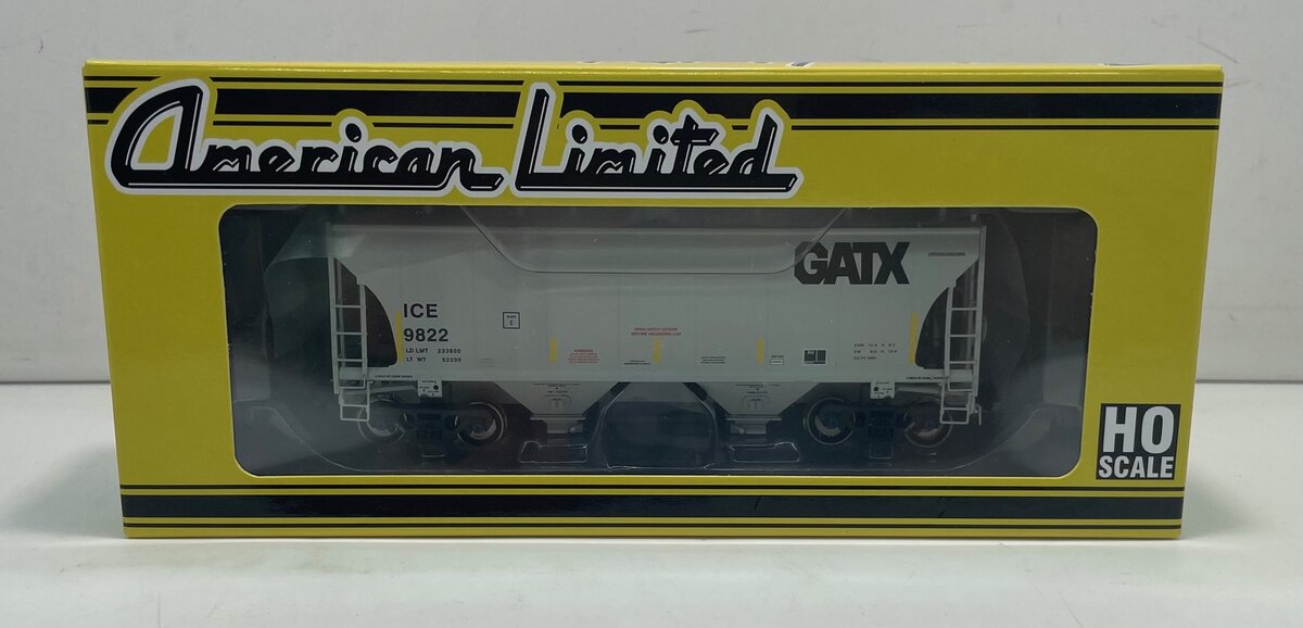 American Limited Models 1065 HO ICEGATX 2-Bay Covered Hopper #9822