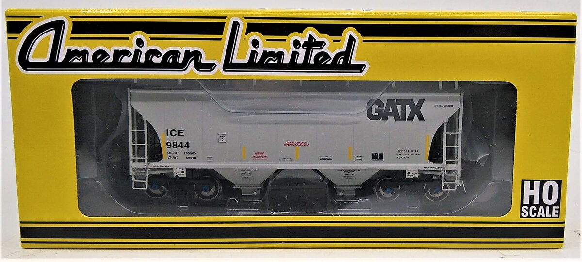 American Limited Models 1067 HO ICEGATX 2-Bay Covered Hopper #9844