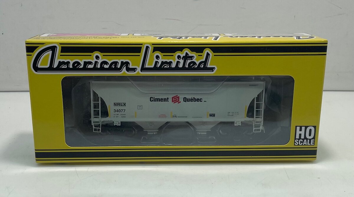 American Limited Models 1084 HO Ciment Que'bec NRLX 2-Bay Covered Hopper #34077