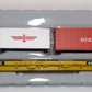 Athearn 74211 HO Scale Western Pacific 85' All Purpose Flat Car W/3 Containers