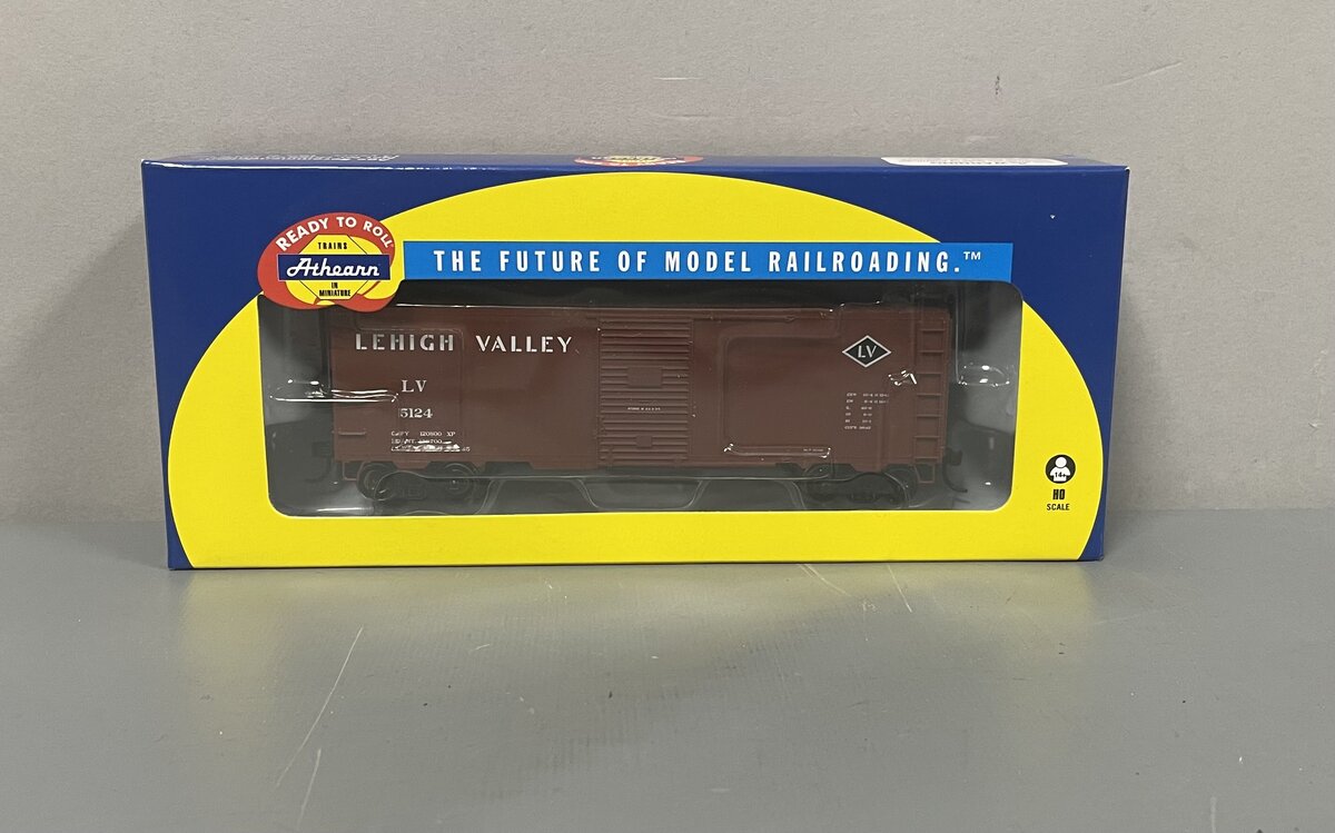 Athearn 73515 HO Lehigh Valley 40' Youngstown Door Boxcar RTR #5124
