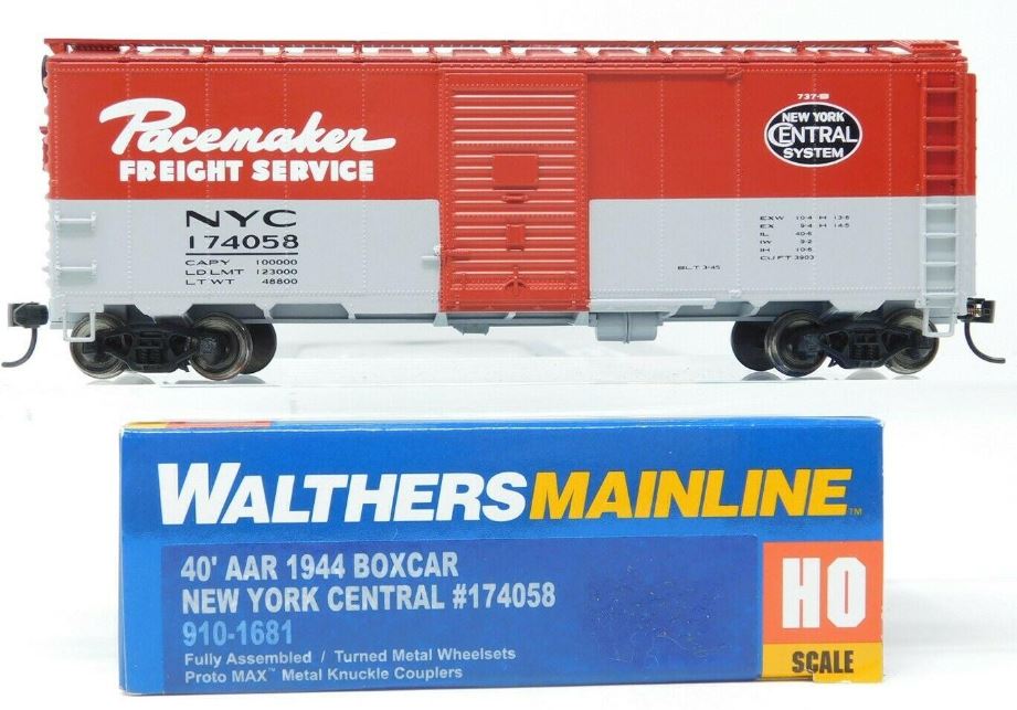 Walthers 910-1681 HO New York Central 40' AAR 1944 Boxcar #174058