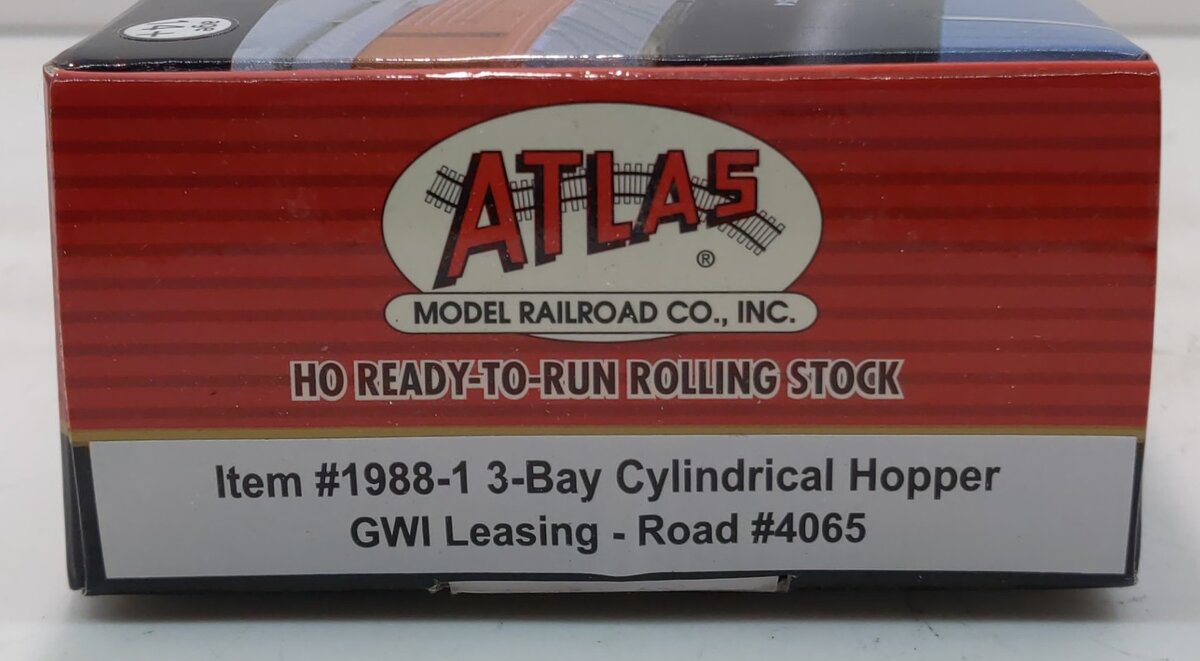 Atlas 19881 GWILease 3-Bay Cylindrical Hopper #4065