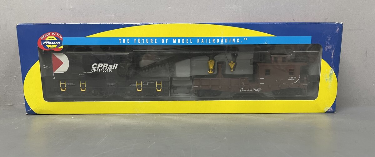 Athearn 7525 HO Canadian Pacific Rail RTR 200-Ton Crane with Tender