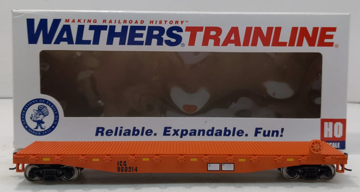 Walthers 931-1606 HO Illinois Central Gulf Flatcar #960214