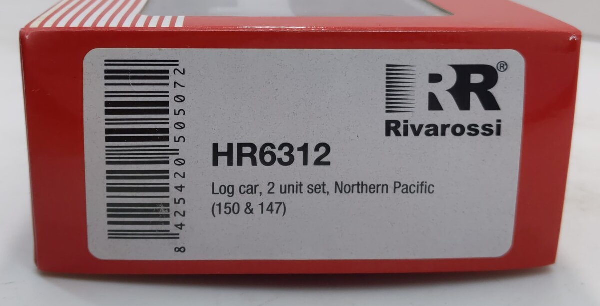 Rivarossi HR6312 HO Northern Pacific 38' Skeleton Log Car (Set of 2)