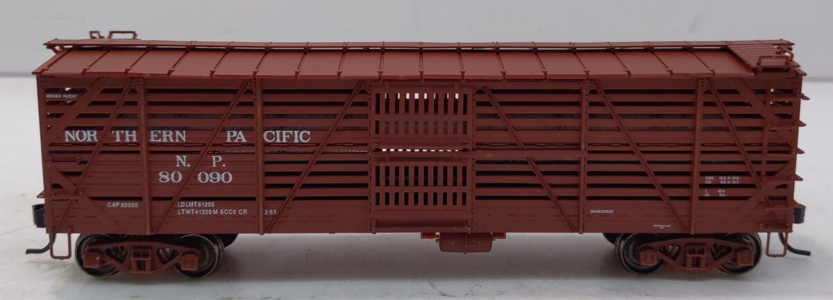 Life Like 80090 HO Proto 2000 Northern Pacific Mather 40'''' Double Deck Stock C