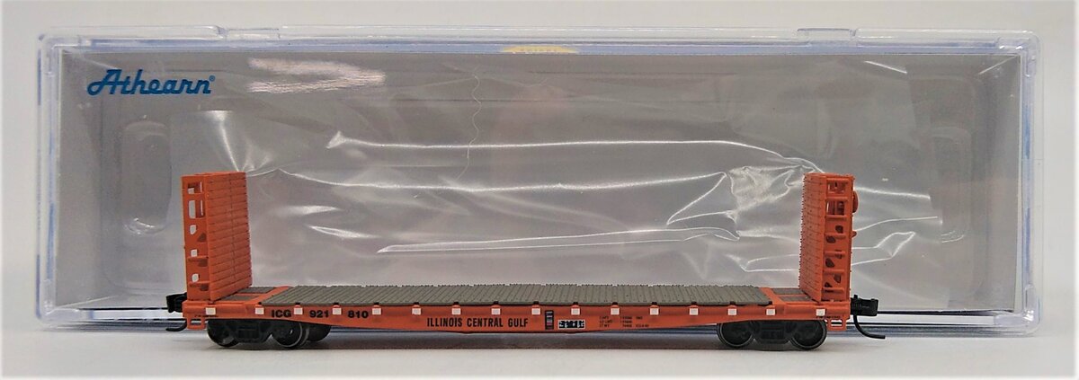 Athearn 24317 N ICG GSC 53' Bulkhead Flat Car #921810