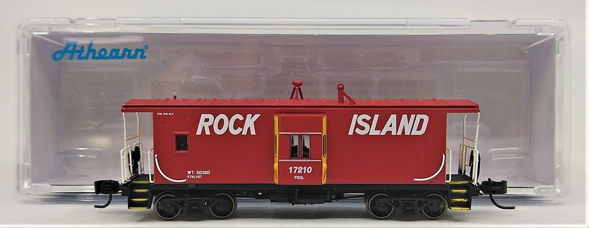 Athearn 23136 N Rock Island Bay Window Caboose Car #17210