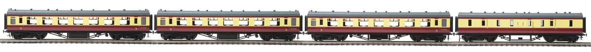 MTH 20-60008 O British Railways LMS Standard Passenger Car Set (Set of 4)