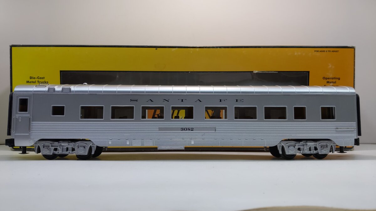 MTH 30-67428 O Santa Fe 60’ Streamlined ABS Coach Car