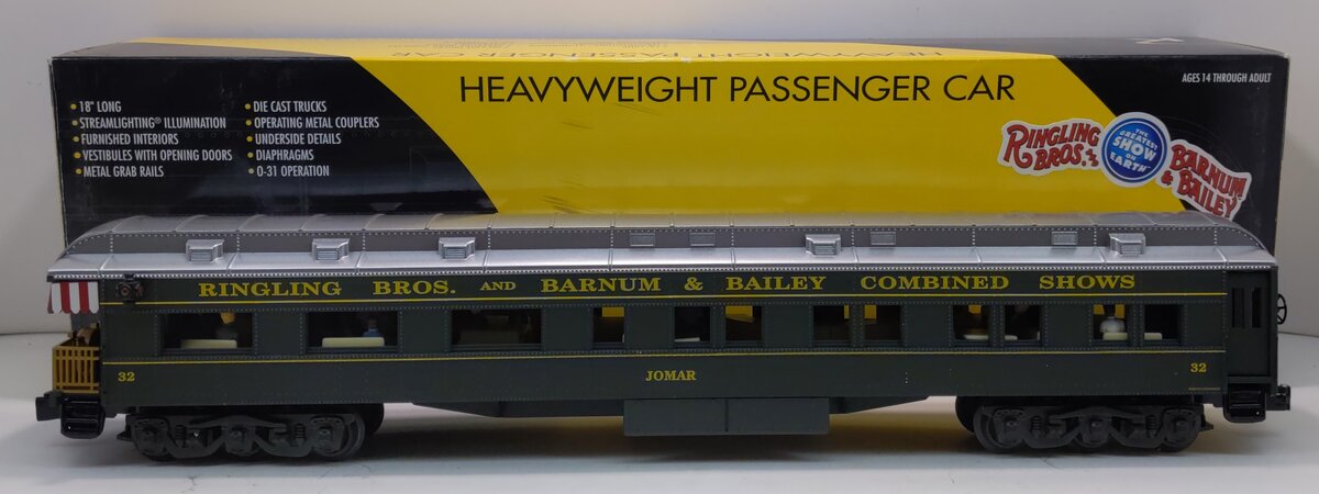 Lionel 6-22225 O Ringling Bros. "Jomar" 18" Heavyweight Private Car #32