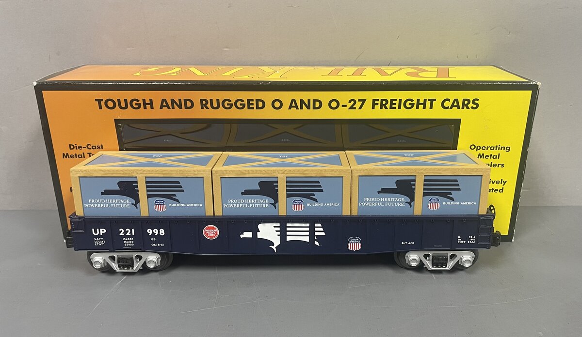 MTH 30-72112 O Gauge Missouri Pacific Gondola #221998 w/Crates