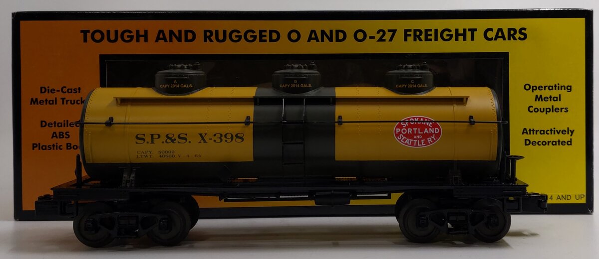 30-73284 O Gauge Spokane Portland & Seattle 3-Dome Tank Car #398