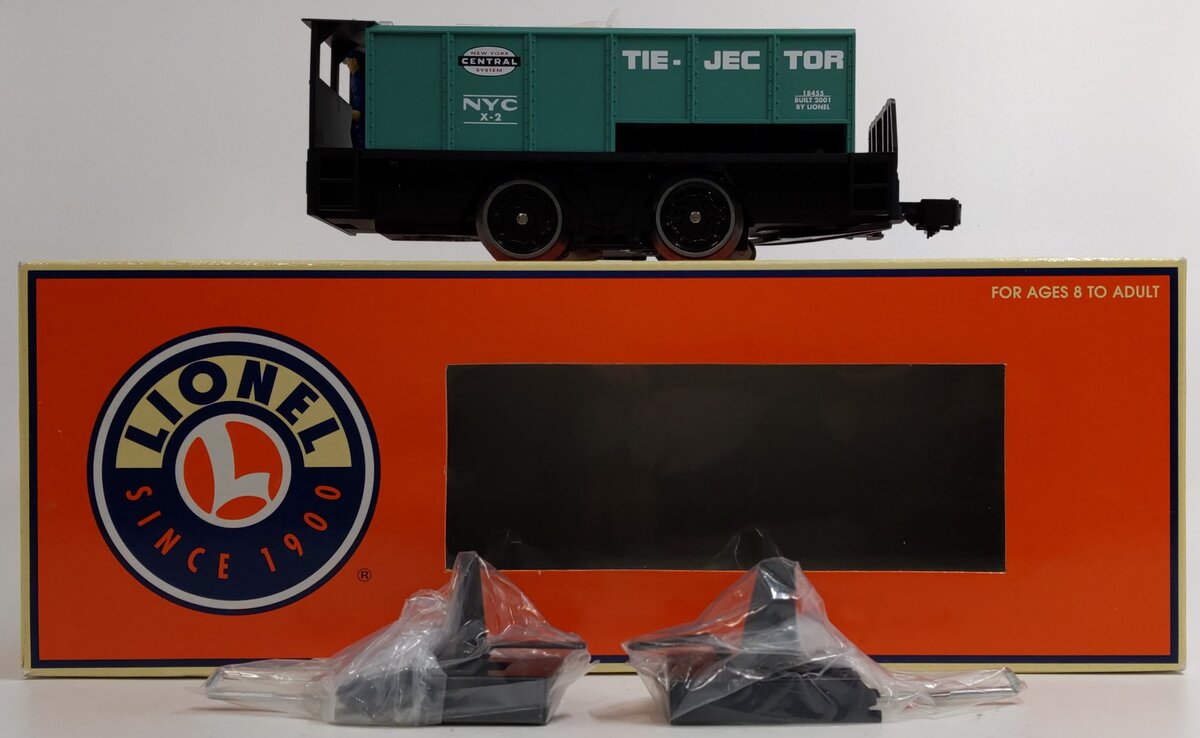 Lionel 6-18455 O Gauge New York Central Operating Tie-Jector Car