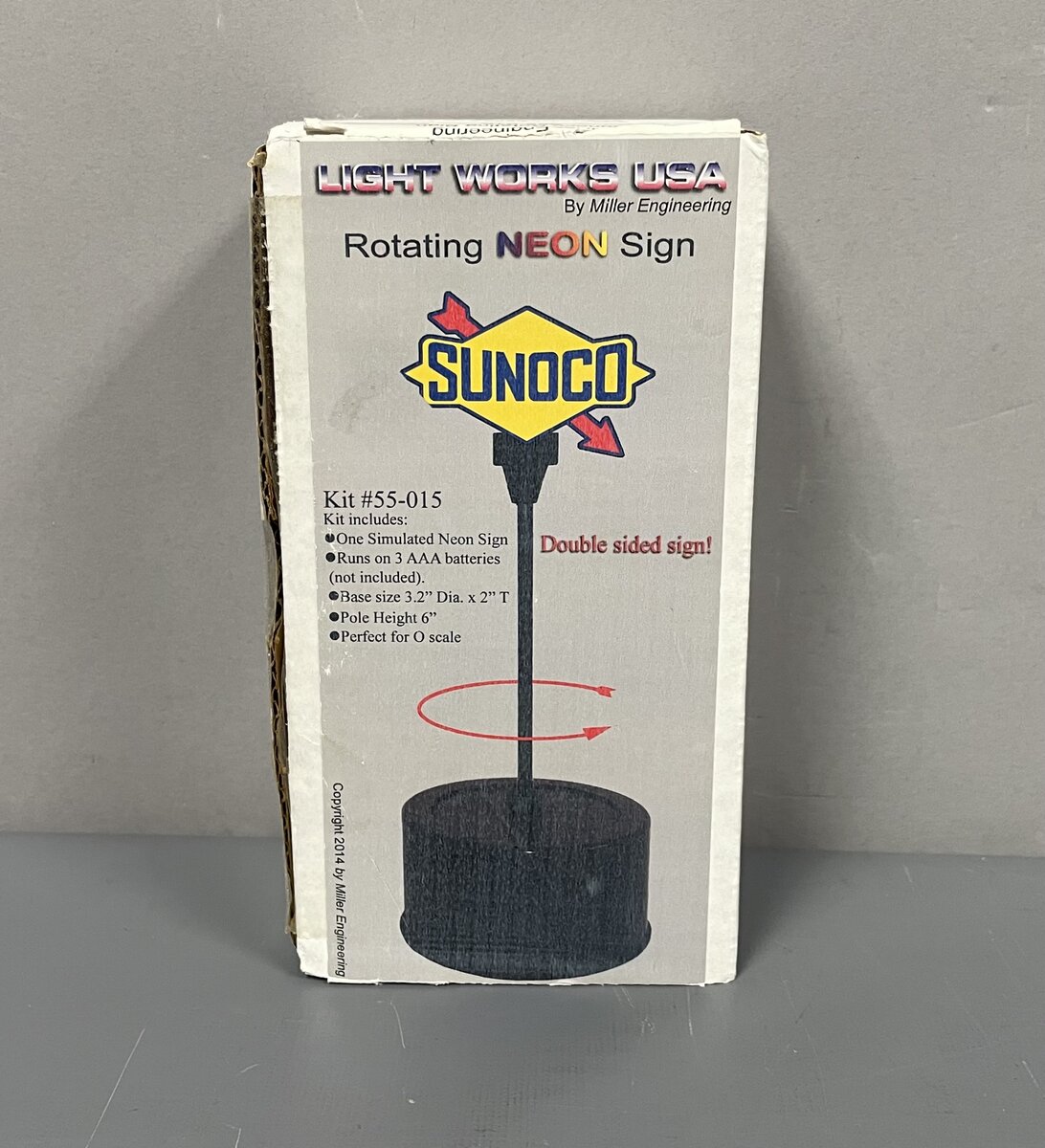 Miller Engineering 55015 O Sunoco Double-Sided Rotating Sign