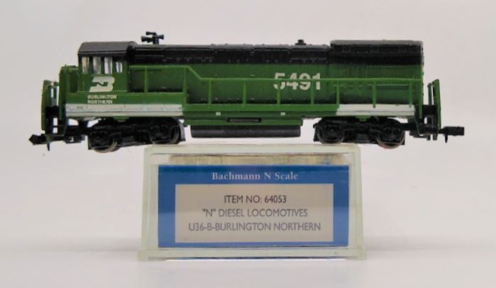 Bachmann 64053 N Scale Burlington Northern U36B Diesel Engine #5491