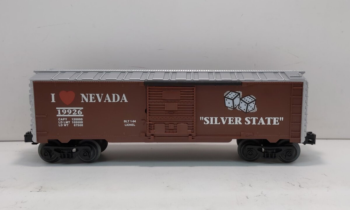 Lionel 6-19926 O Gauge I Love Nevada Boxcar
