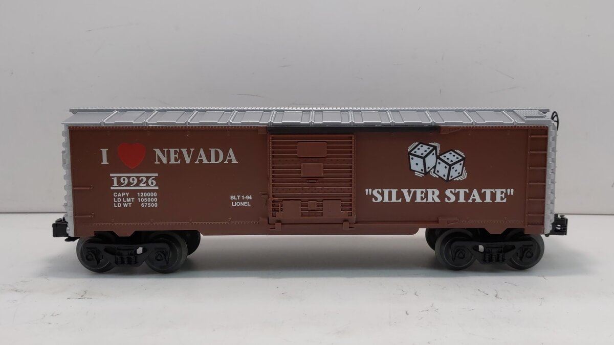 Lionel 6-19926 O Gauge I Love Nevada Boxcar