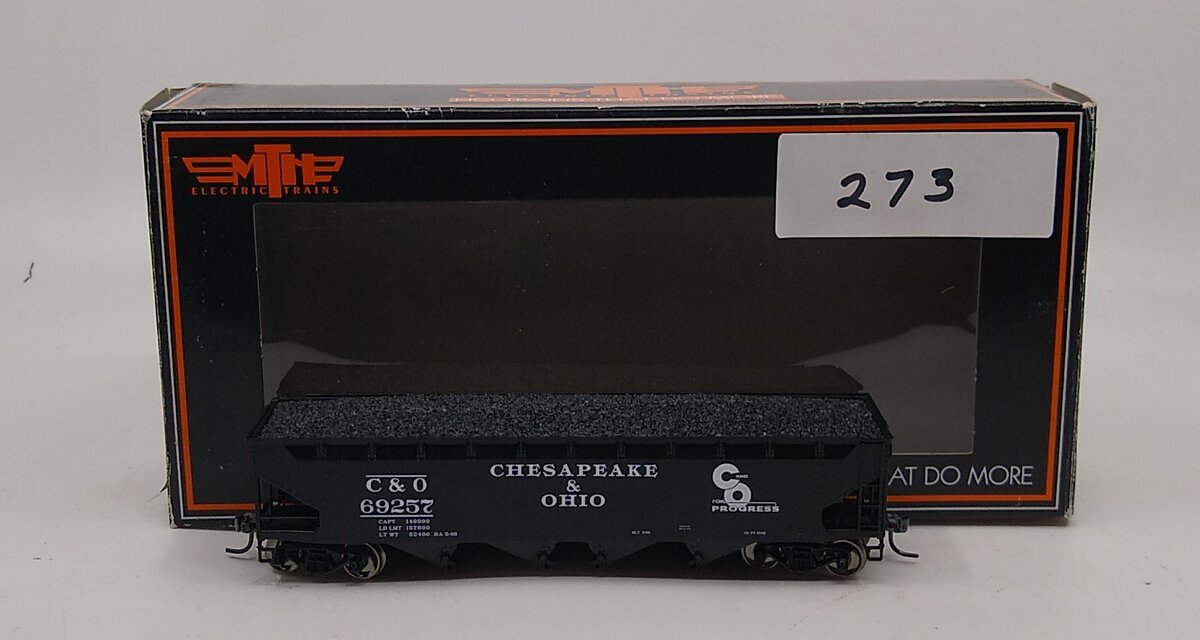 MTH 81-75014 HO 70-Ton Quad Hopper, C&O #3